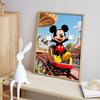 Disney Diamond Art Painting Kit Mickey Roller Coaster 5D Diamond Painting Dot Art Home Wall Decor