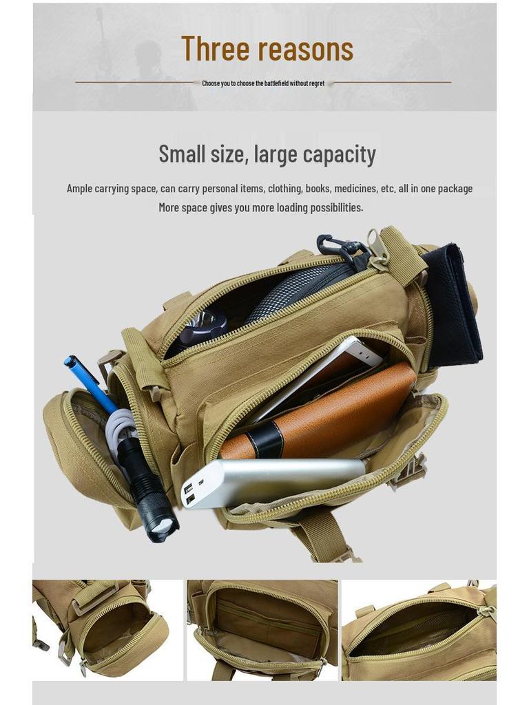 Spot Men's 3P Magic Multifunctional Tactical Waist Bag - Second Gen, Outdoor, Cycling, Shoulder & Mobile Phone Bag