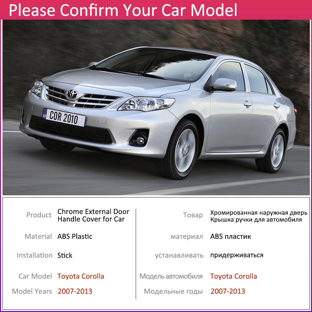 Pentru Toyota Corolla E140 E150 2007 ~ 2013 capac cromat mâner ușii accesorii auto autocolante set de ornamente 2008 2009 2010 2011