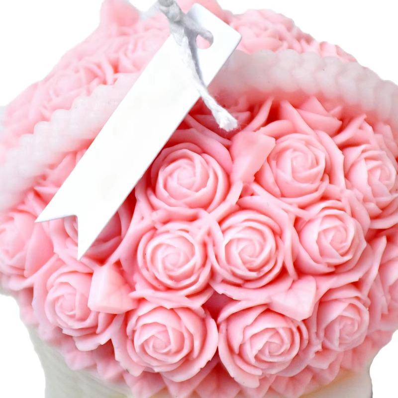 Large Creative Handmade Butterfly Knot Rose Blue Silicone Mold Flower DIY Chocolate Candy Molds Cake Decor Candle Soap Mould