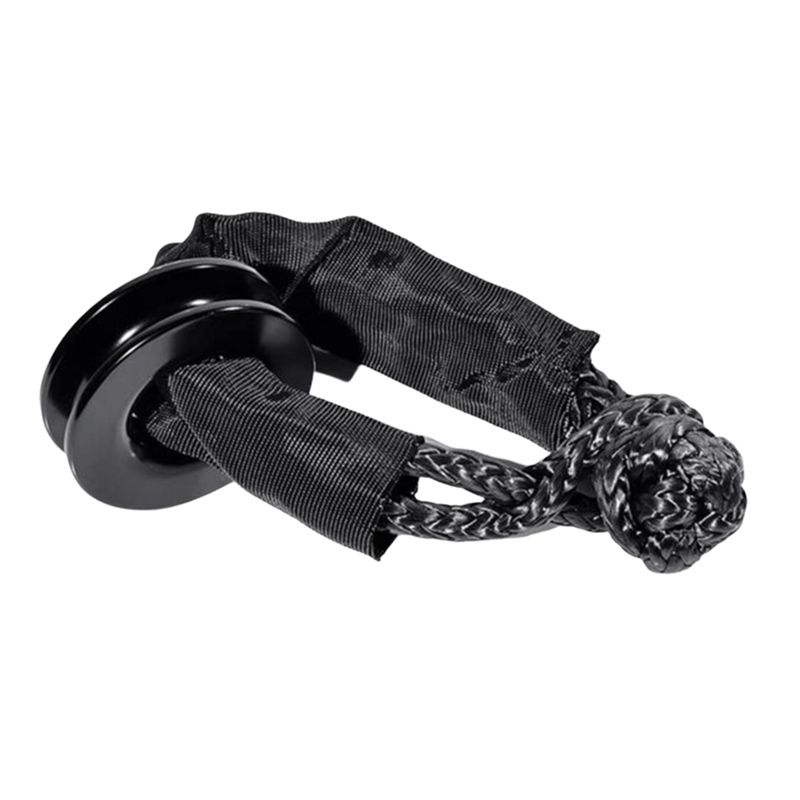 

Rope+ Shackle Winch Recovery Snatch Ring Pulley For ATV UTV SUV Off-Road Towing Truck 4X4 Boat Marine чорний