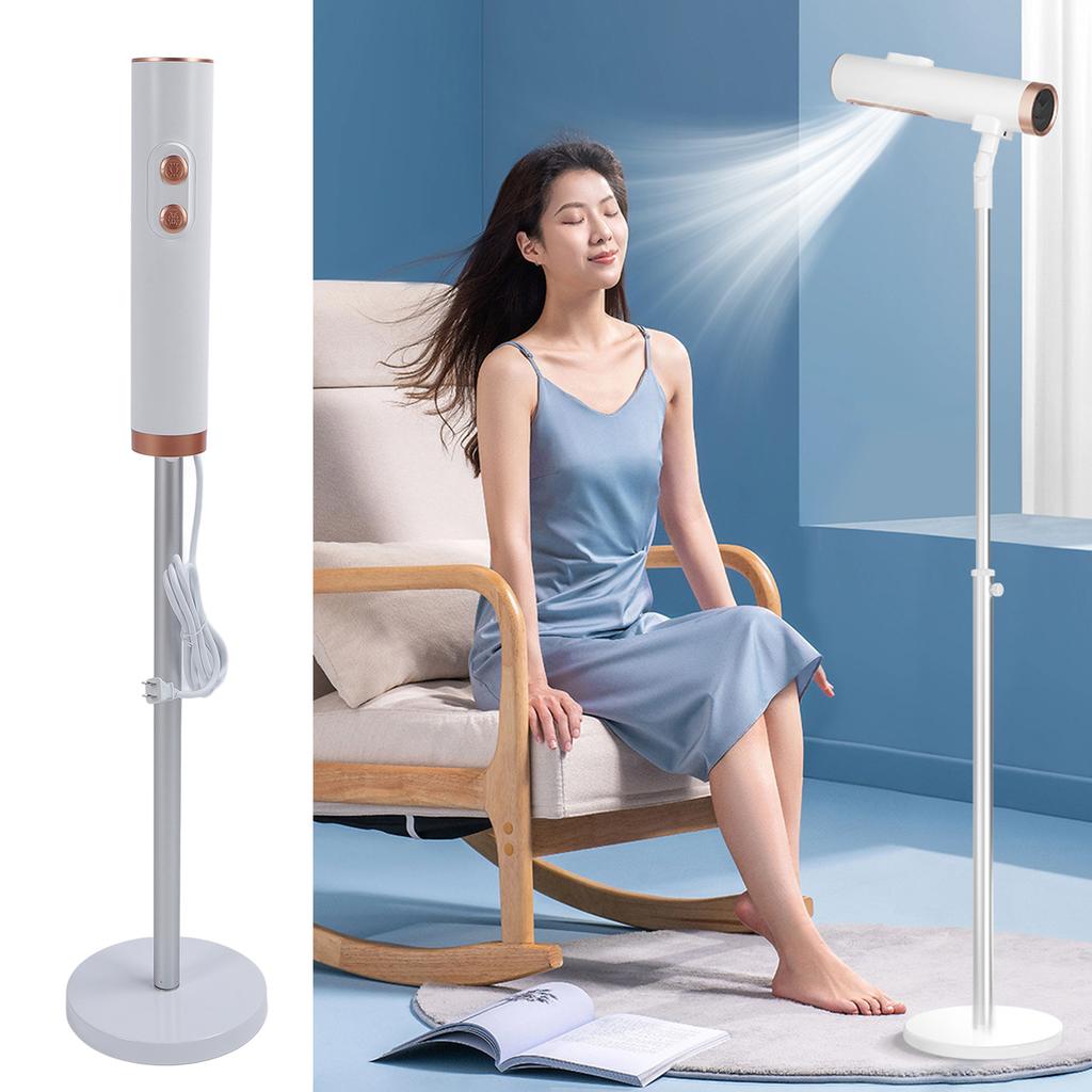 H Dryer with Stand Height Angle 2 Speeds Double Outlet Professional Vertical H Dryer 1400W