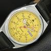 JAPAN VINTAGE REFURBISHED SEIKO 5 AUTOMATIC MENS YELLOW DIAL WATCH A444820-1
