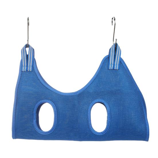 Cat Bathing Bag Mesh Breathable Cat Shower Bag Anti Scratch Adjustable Cat Grooming Bag for Nail Trimming Ear Cleaning Safe Cat Grooming Aid XS синий