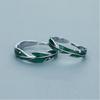 Buyee 925 Sterling Silver Fashion Ring Finger Light Green Leaf Open Ring for Woman Man Party Fine Jewelry Circle with Box