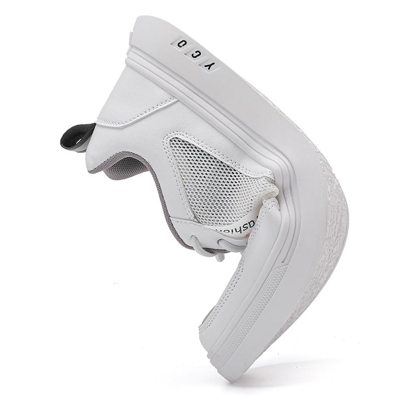 Men White Mesh Tennis Sneakers Summer Sports Skateboarding Shoes Students School Running Shoes Plus Size