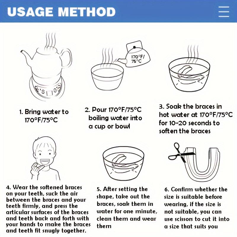 Silicone Mouth Guard Teeth Protector Night Guard Mouth Tray for Bruxism Grinding Non-snoring Teeth Whitening Protection