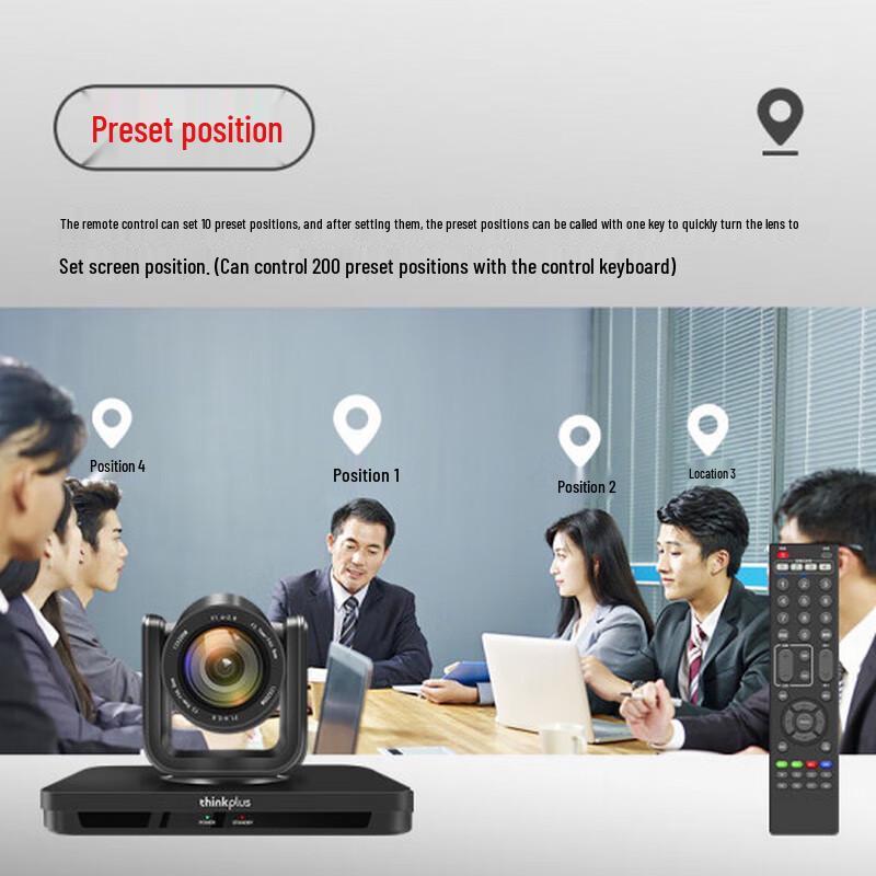 Lenovo Thinkplus 1080P 20x Zoom AI Tracking PTZ Conference Camera (CN version)