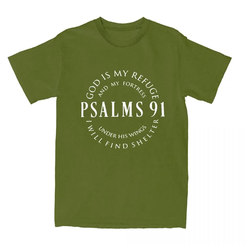 Psalme 91 Gesegnet Religiöse Hymne Männer frauen T Shirts Christus Jesus Liebe Zubehör T Shirt T-Shirts 100% Baumwolle