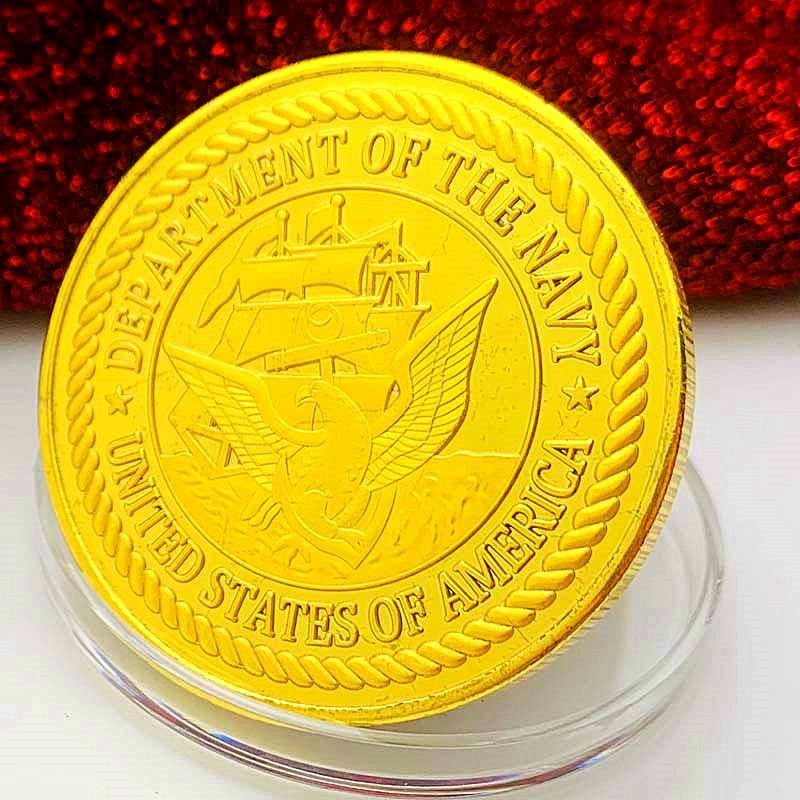 F-22 Raptor Combat Aircraft, Gold Plated Color Printing Commemorative Medal, Craftsmanship, Air Force Creative Gift, Gold Coins and Coins