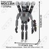 MOOXI Animeserie Skibidi Toalett Figurer Monitorfolk Lydmann Byggeklosser Modell MOC Kloss DIY Montessori Leke Barnegaver