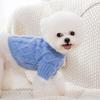 Sweterek dla szczeniaka jesienny dzianinowy imitacja norki skręcany mały piesek teddy kot na dwóch łapach ciepłe ubranka dla psa zwierzaka