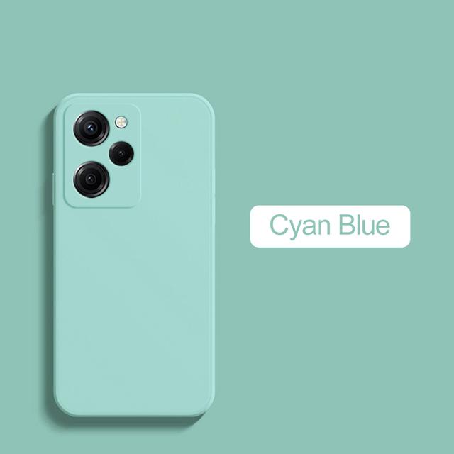 Firkantet full beskyttelsesdeksel Flytende silikon telefonveske for POCO X5 PRO 5G X5Pro X 5 POCOX5PRO 5G 6,67 TOMMES