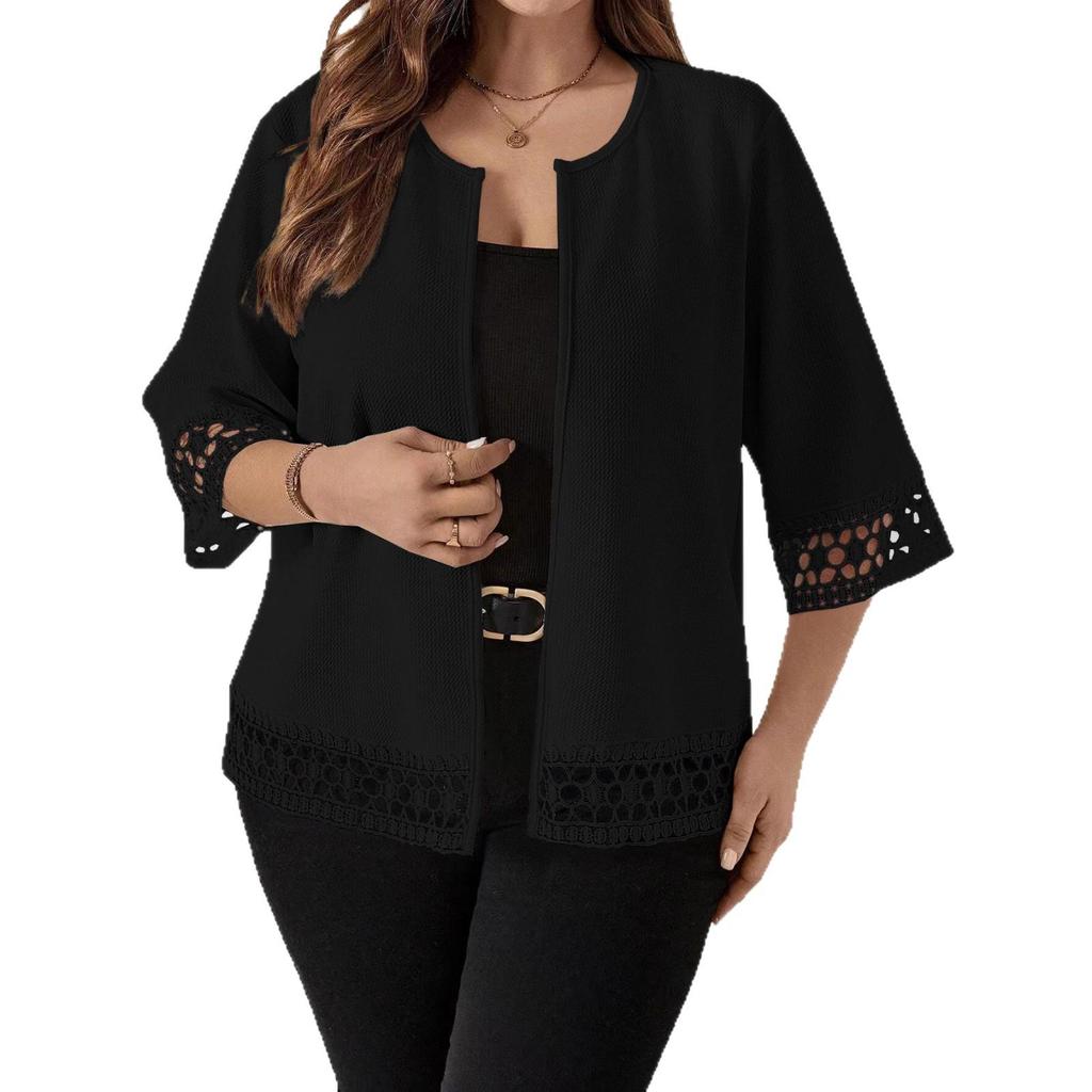 2025 Summer Women's Lightweight Pleated Sun Protection Cardigan - Versatile Loose Fit