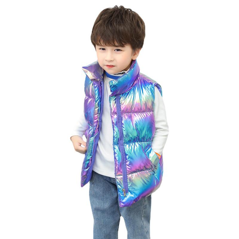 Neue bunte Kinder Herbst/Winter Weste - Jungen & Mädchen Stehkragen Ärmellose Jacke Erhältlich in S, M, L