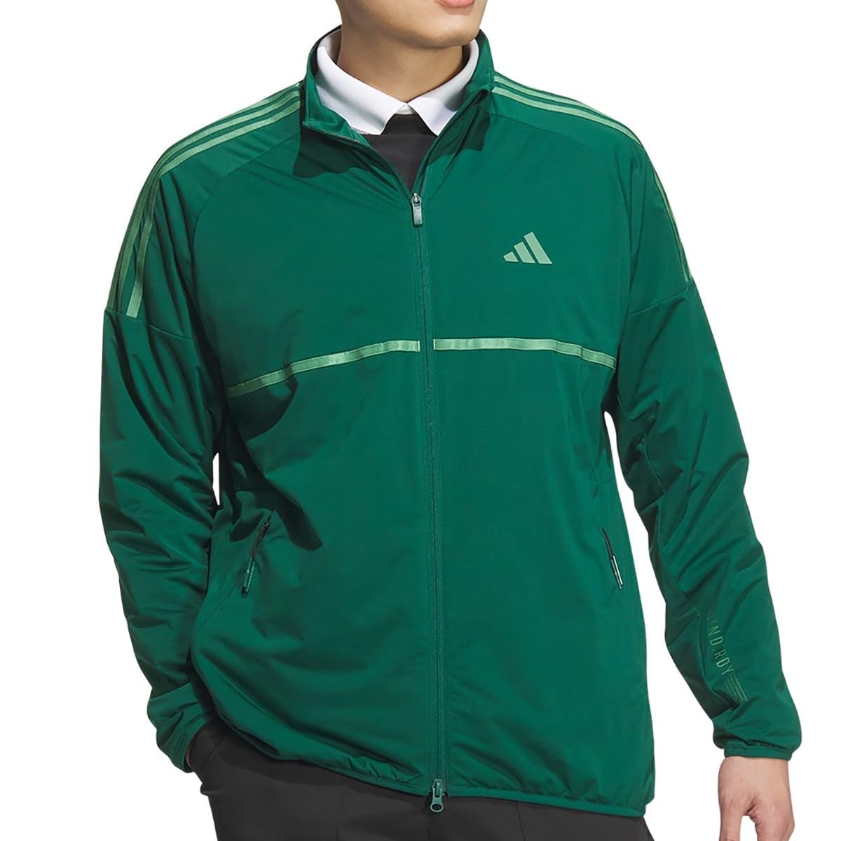 

Куртка для гольфа Three Stripes Full Zip Wind College Green [Adidas Golf] WIND.RDY Мужская