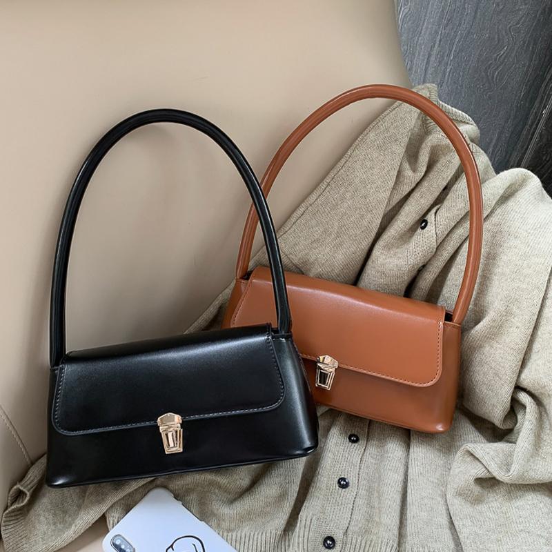 Crossbody Bags Design Underarm 2026 Shoulder Bag Female Handbag And Purses Solid Color