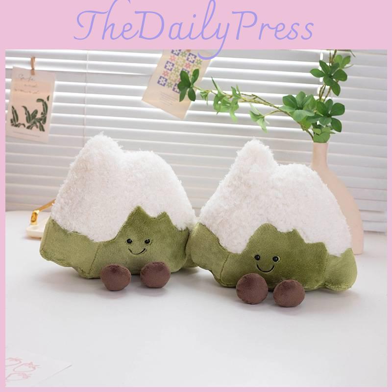 Adorable Mini Snow Mountain Plush Doll Cuddly Soft Toy For Car Home Decor And Gifts