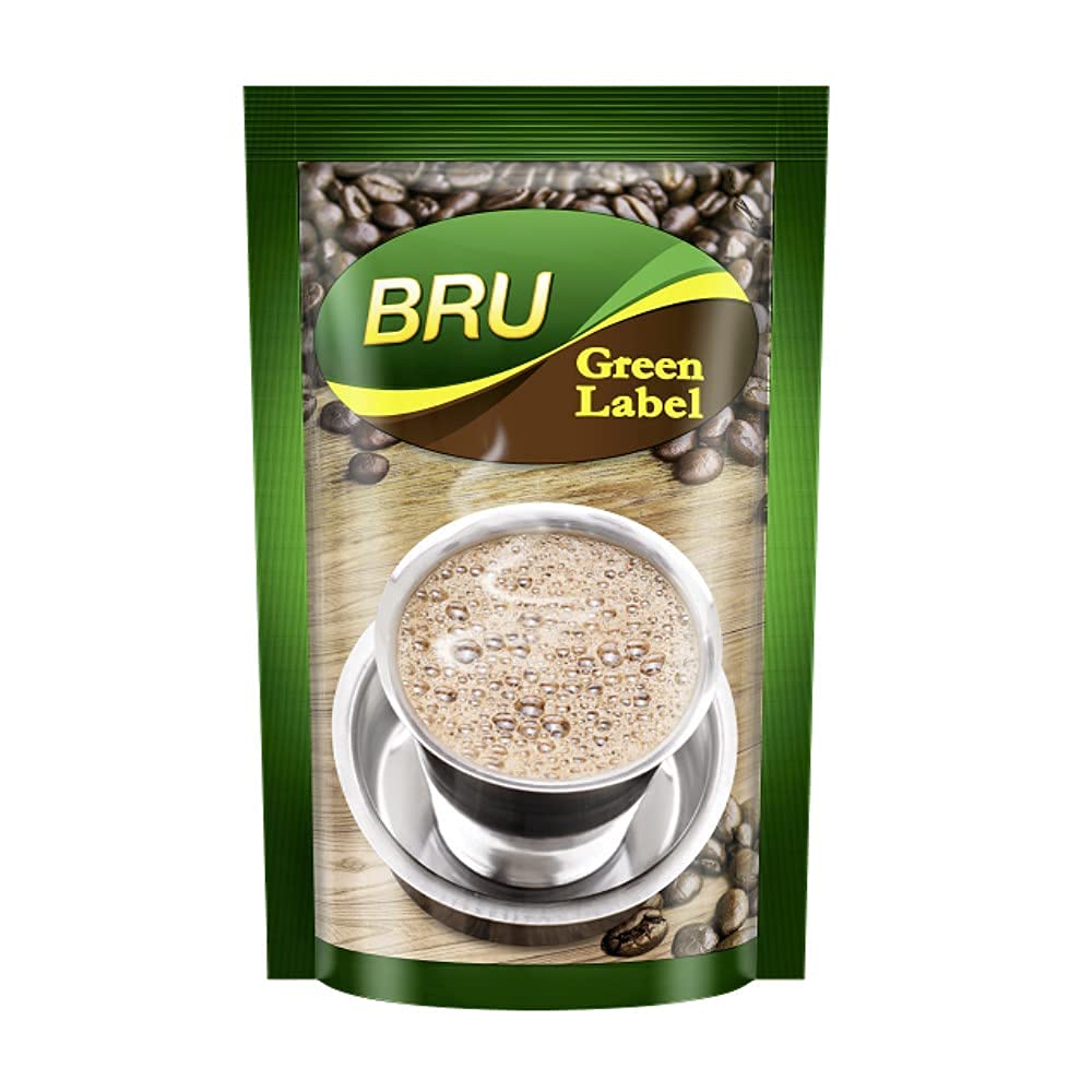 Bru Motherland Foods Green Label Ground Coffee, 200 Grams Packet