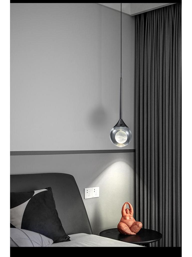 Adjustable Italian Minimalist LED Pendant Light for Bedroom or Entryway