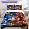 3pcs Sonic Bedding Set Duvet Cover Closure Includes 1 Duvet Cover & 2 Pillowcases, Soft and Comfortable for All Seasons.