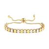 Elegant 4mm Zircon Women's Adjustable Stainless Steel Bracelet