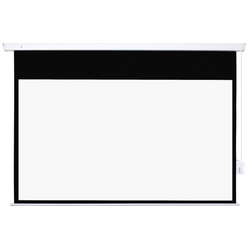 Projector Screen 247 x 168 cm 100 Inch 16:9 HD 4K Projection Screen Electric with Remote Control, White