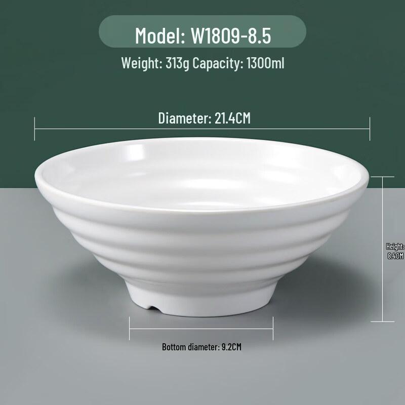 Yi Pan Melamine Imitation Porcelain Ramen Bowl