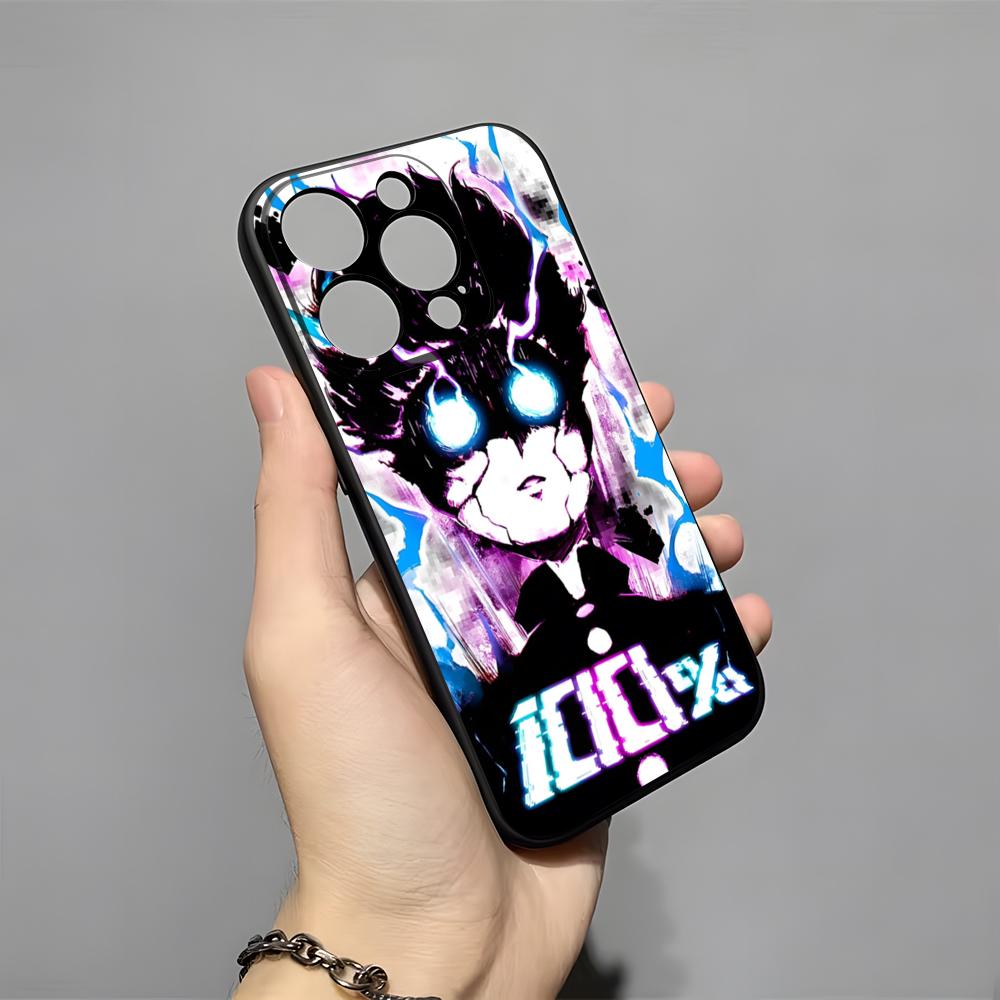 Anime Psycho 100 Phone Case For IPhone 17 Pro Max 16 15 14 Pro Max 13 11 X Xs Xr 8 7Plus Silicone Cover