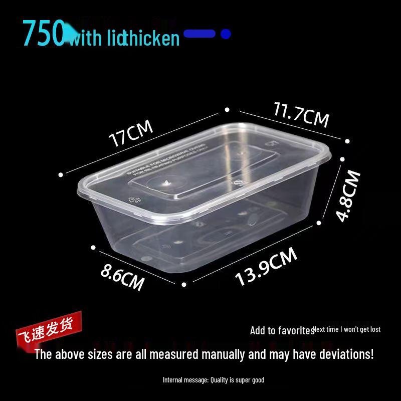 Lantuan Disposable Transparent Plastic Food Containers