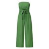 Women Slim Fit Backless Jumpsuit Set Straight Pants Spring Summer Outfit