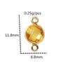 6mm Single Pendant Birthstone Jewelry - 12 Colors DIY Necklace & Earrings with K9 Glass