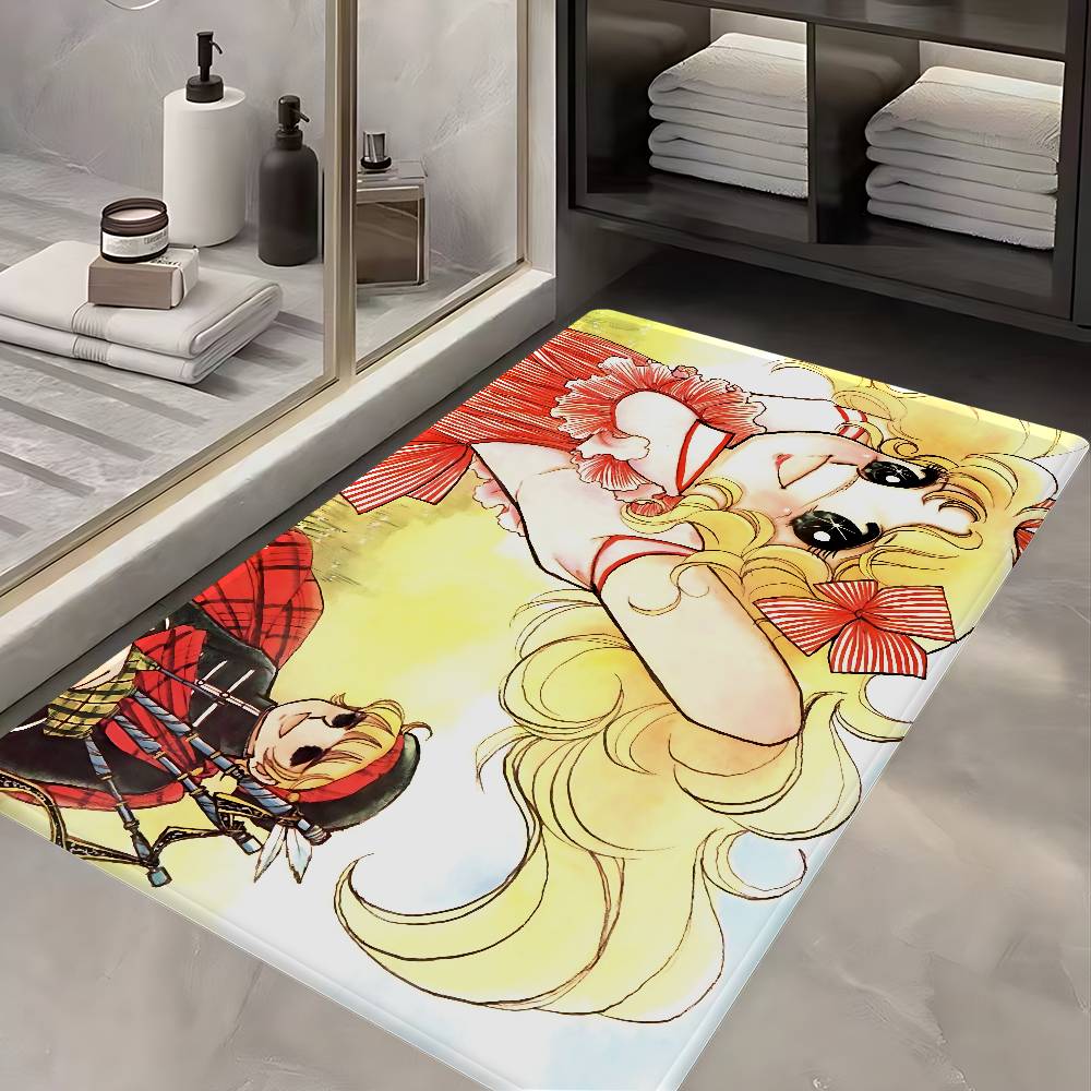 Cartoon Women's Candy Candy Bathroom Mat Anti-slip Absorb Water Long Strip Cushion Bedroon Mat Welcome Doormat