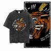 DI TIGER Printed Cotton Acid Washed Exclusive Graphic Unisex T Shirt Cool Vintage Streetwear Men Tshirts Big Size Tee for Men