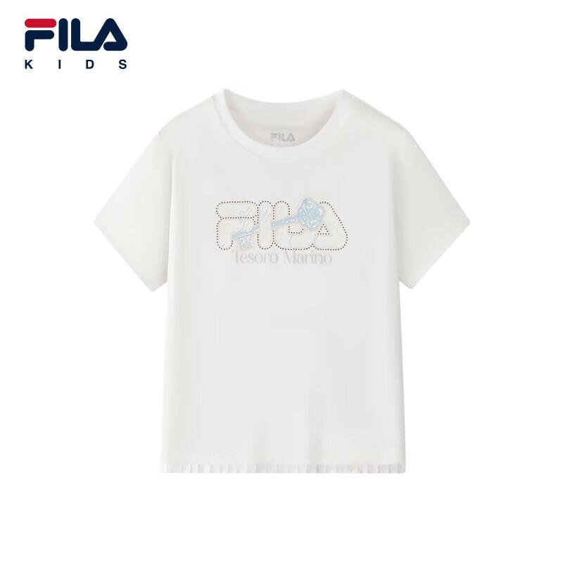 FILA Girls' Short Sleeve Cotton T-Shirt