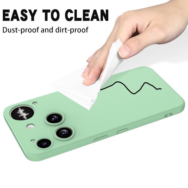 Luxury Liquid Silicone Case for Nothing Phone 3 Matte Shockproof Soft Bumper Lanyard Cover Funda for Nothing Phone3 A024