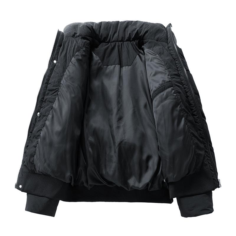 Men's Thick Winter Cotton Padded Stand Collar Jacket