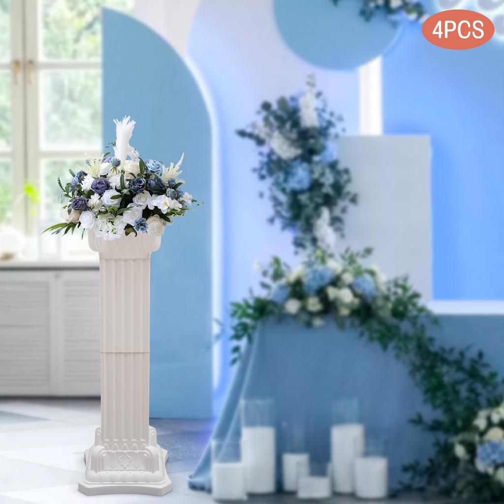 Römische Säulen Kunststoff Hochzeitsständer Säule Griechische Statue Pflanzenständer Event Party Dekorative Säule Blumentopfhalter Dekor