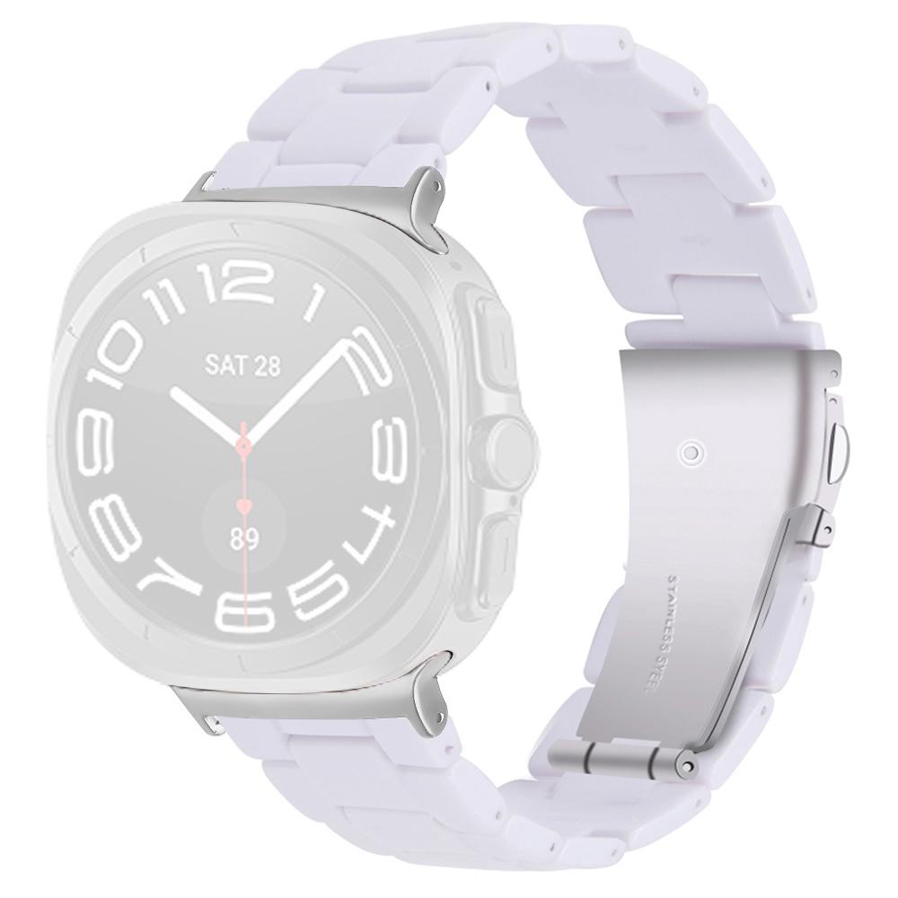 For Samsung Galaxy Watch Ultra (2025) 47mm Watch Strap Acrylic Resin Waterproof Wrist Band