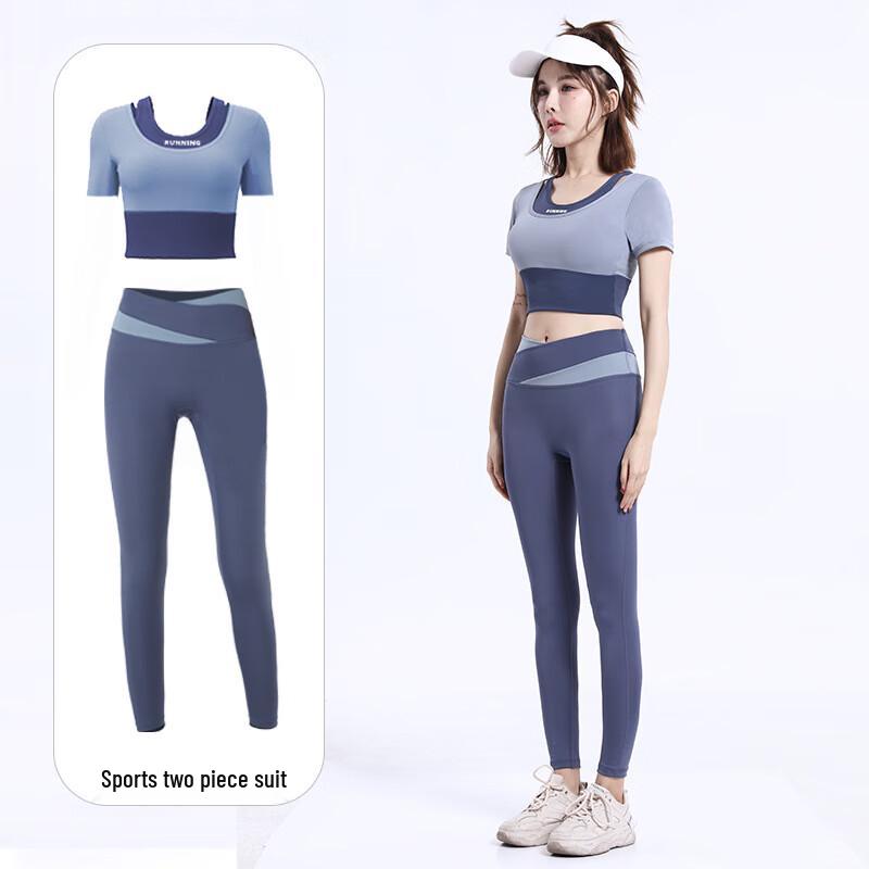 Women's Bare-Feel Yoga Crop Top & Pants Set