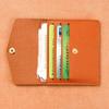 Solid Color Thin Envelope Card Bag Korean Style Snap Button Coin Purse Simple Mini Wallet  Outdoor