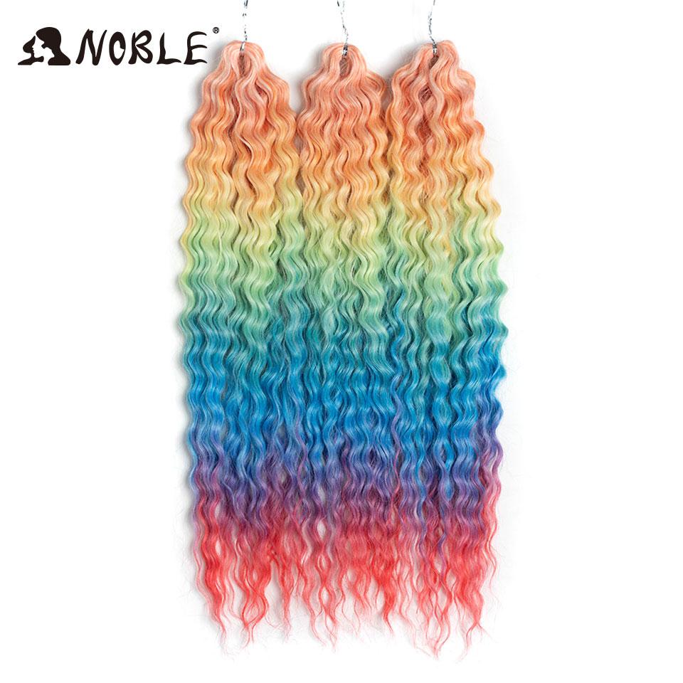 Edles Häkelhaar Locken Haar Wasserwelle 24 Zoll 300g Ombre Blond Twist Häkelhaar Zopf Haar Deep Wave Flecht Haarverlängerung