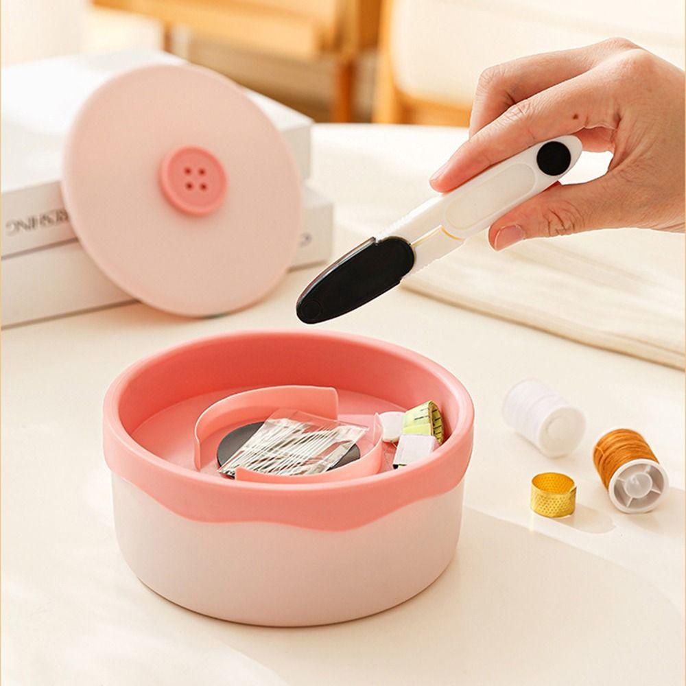 Portable Needle Thread Box Magnetic Hand Sewing Tool Kit  Emergency Repair