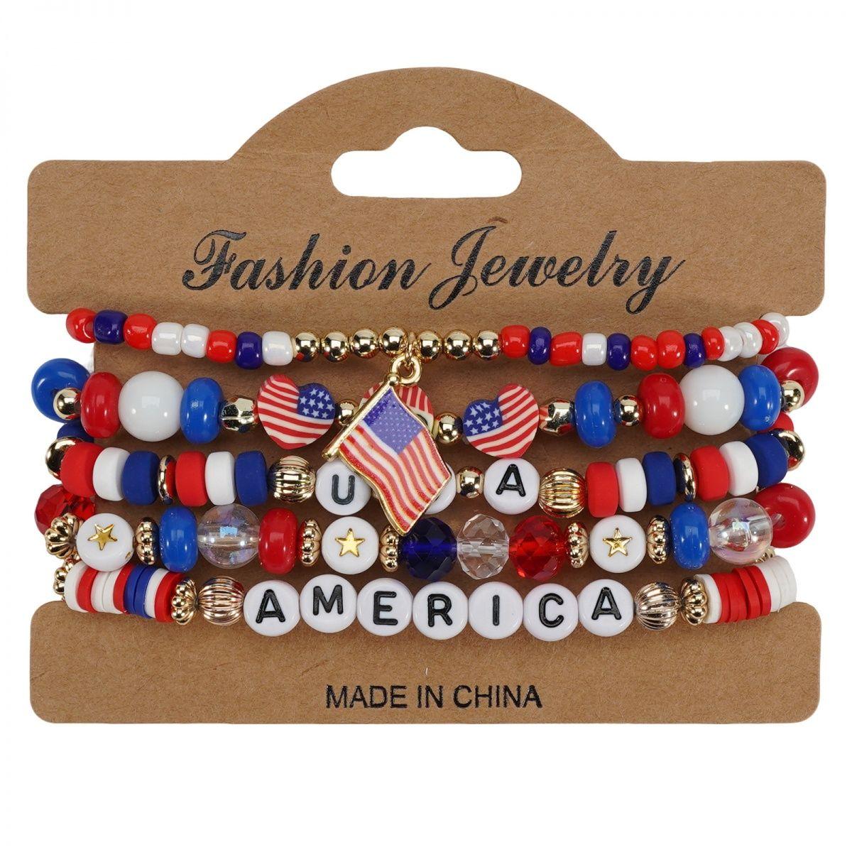 2026 World Cup Bracelet Boys and Girls National Flag Beaded Bracelet