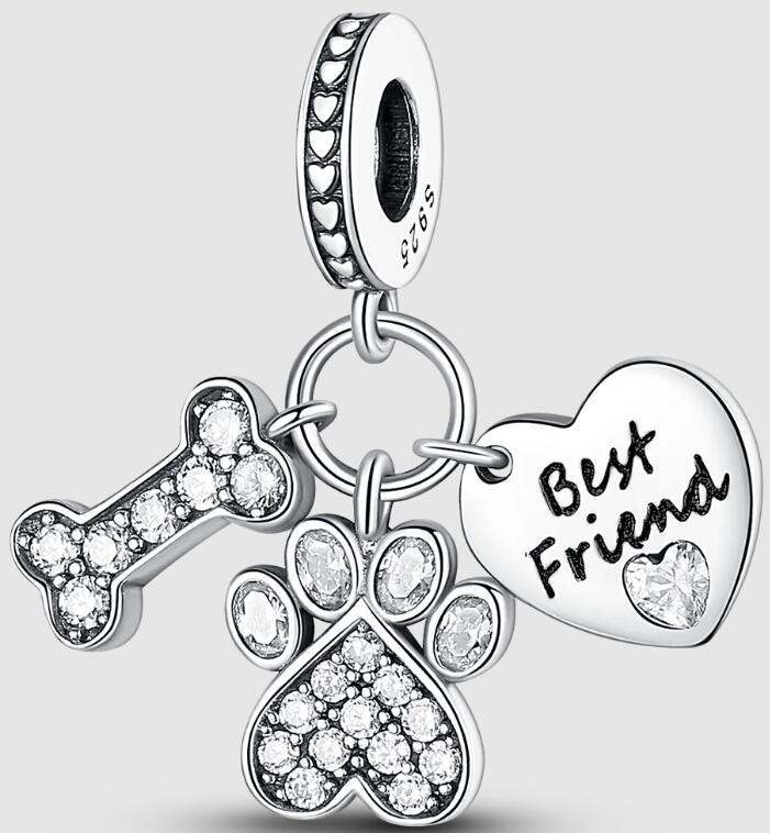 Sweet Copper Mother Love Heart Charms Pendant Fit Original Bracelet Family Tree Bead Diy Fine Jewelry New Year Gift