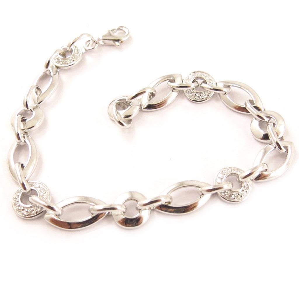 Les Trésors De Lily [C6806] - Silver Bracelet 'Raw Beauty'