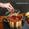 Gold Commercial Single Serving Rotating Hot Pot Set