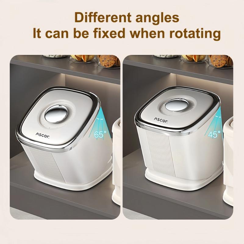 6KG Rice Container Rice Storage Box Sealed Cereal Dispenser with Buckle Insect Proof Grain Pet Food Container Kitchen Organizer
