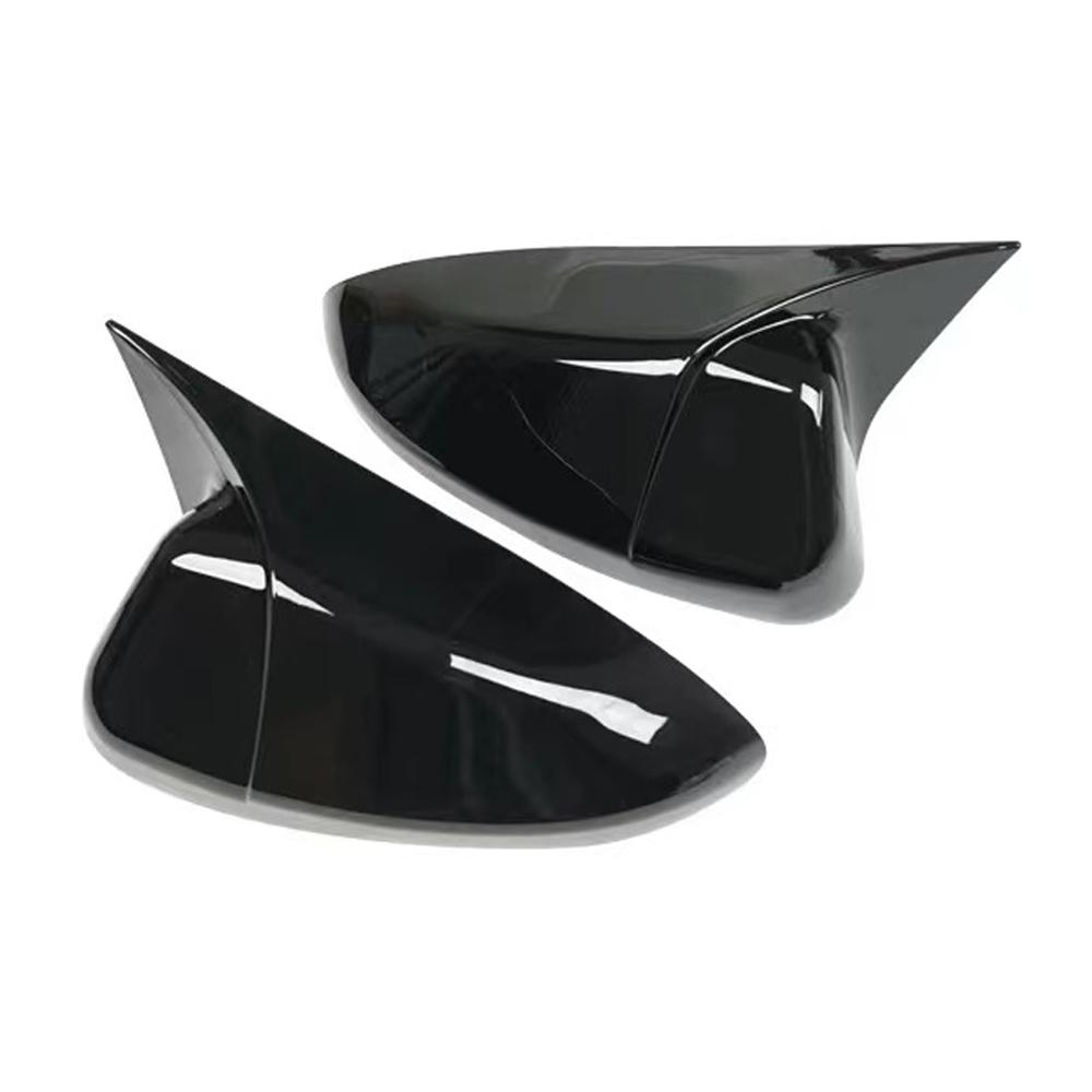 

2X рамка бокового зеркала автомобиля, защитная крышка зеркала заднего вида, внешние аксессуары, углеродное волокно для Honda Accord Bright Black