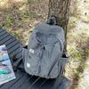 Schoolbag Empty Atmosphere Black and White Plaid Textured Backpack Student Party Qingxu Aesthetics Daily Commuter Versatile Backpack